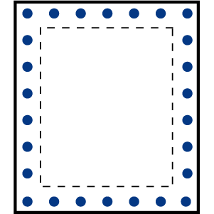 Ourlet + oeillets (sur tous les cotés)